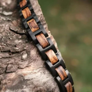 Holzkern armband